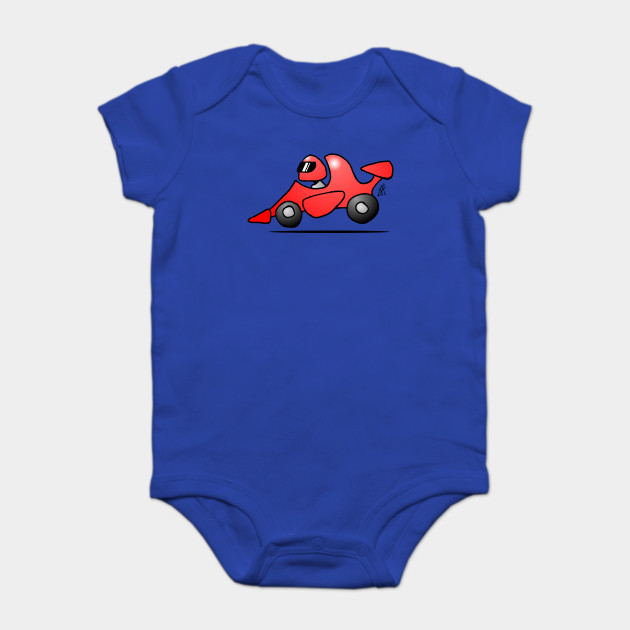Red race car